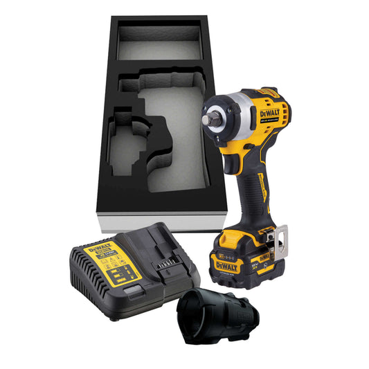 DEWALT DCF901P1G-QW LLlave Impacto sin escobillas 1/2" con 1 batería serie "G" de 12V 5.0Ah