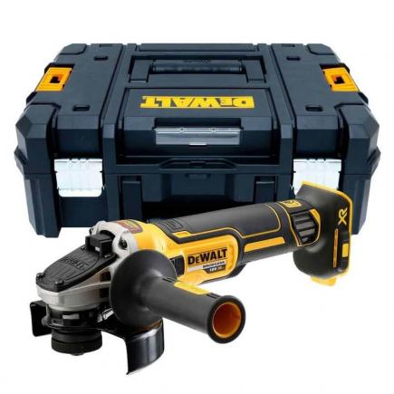 DEWALT DCG406NT-XJ Meuleuse XR 18V brushless 125 mm avec interrupteur à palette, sans batterie ni chargeur